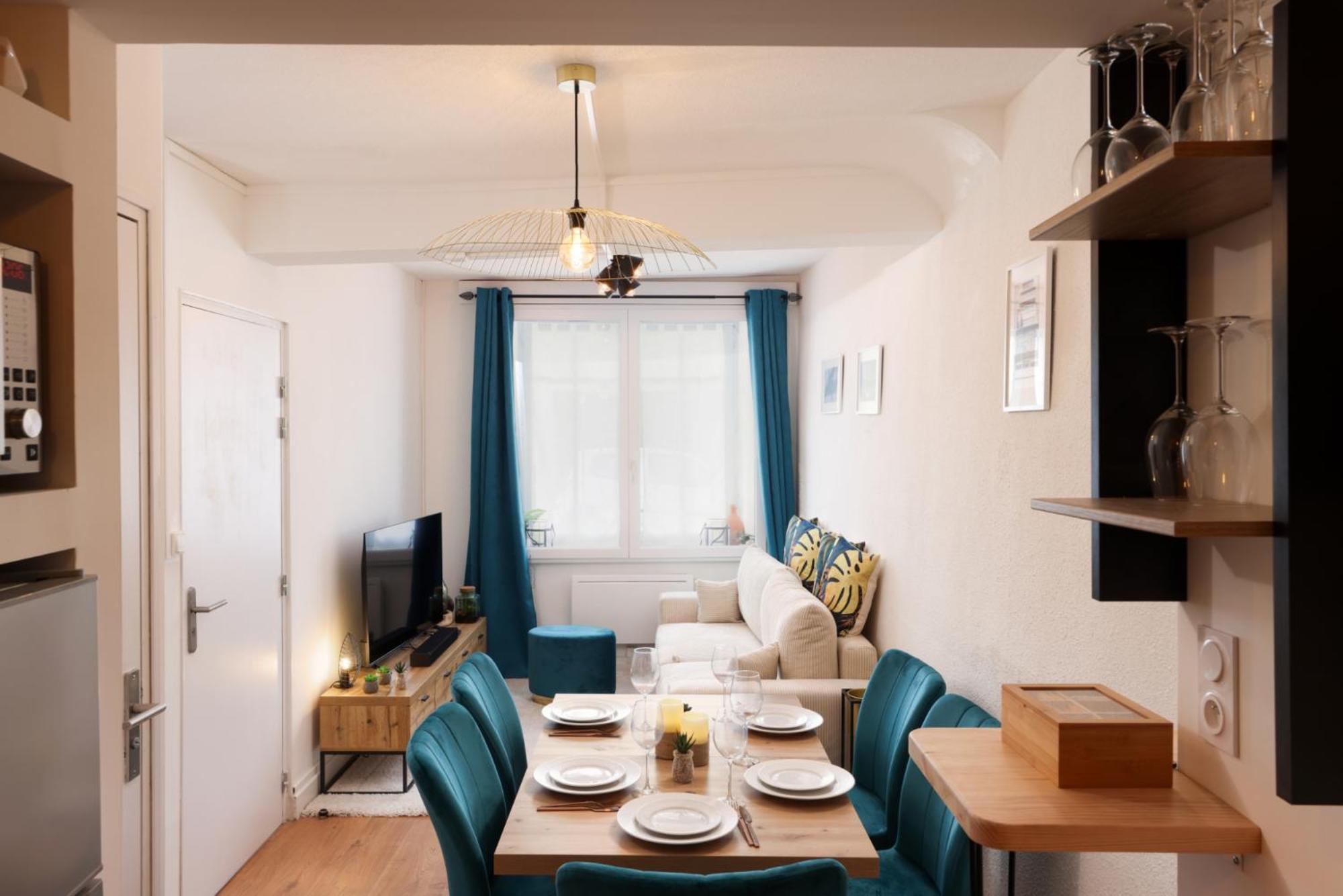 카르카손 Le Pied A Terre De La Cite - Parking Au Pied De La Cite 아파트 객실 사진